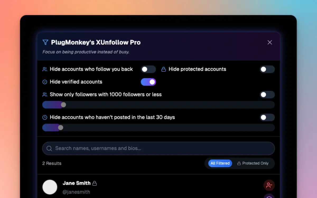 X Unfollow Pro image number 11