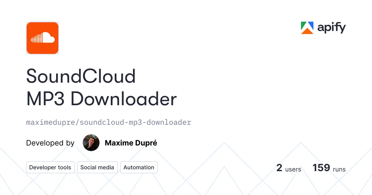 SoundCloud MP3 Downloader product image