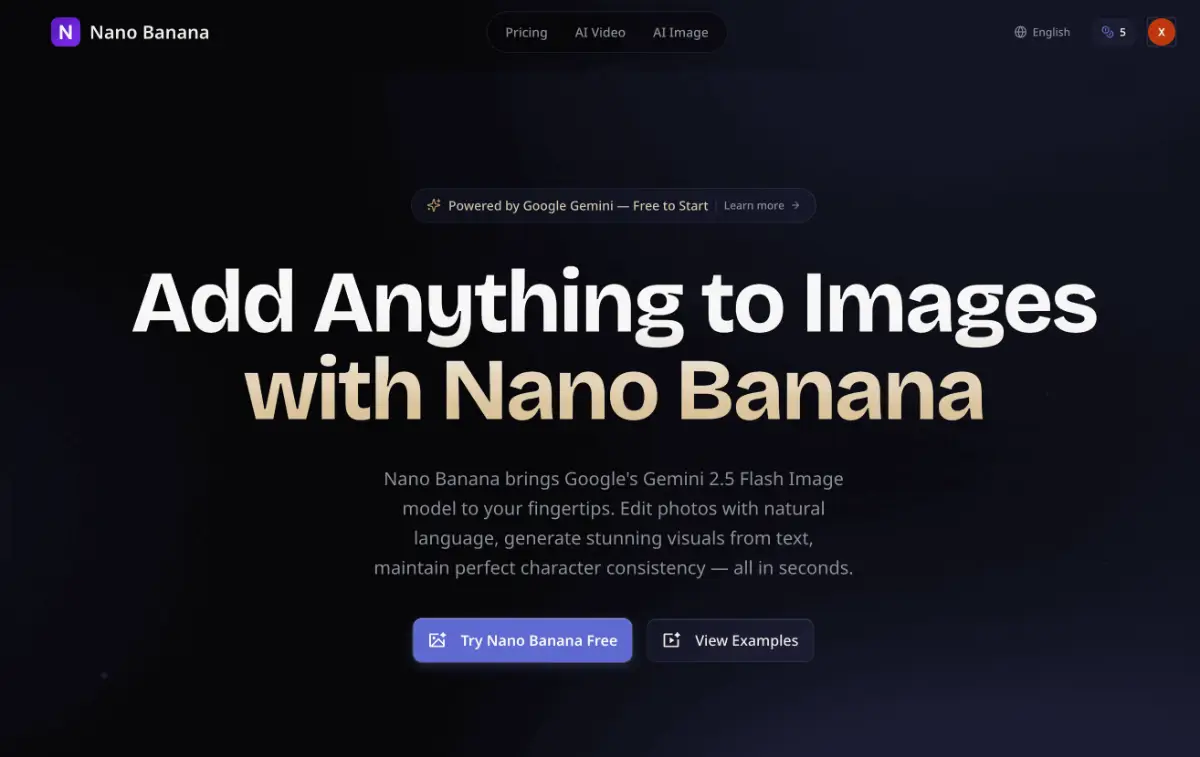 Nano Banana AI product image